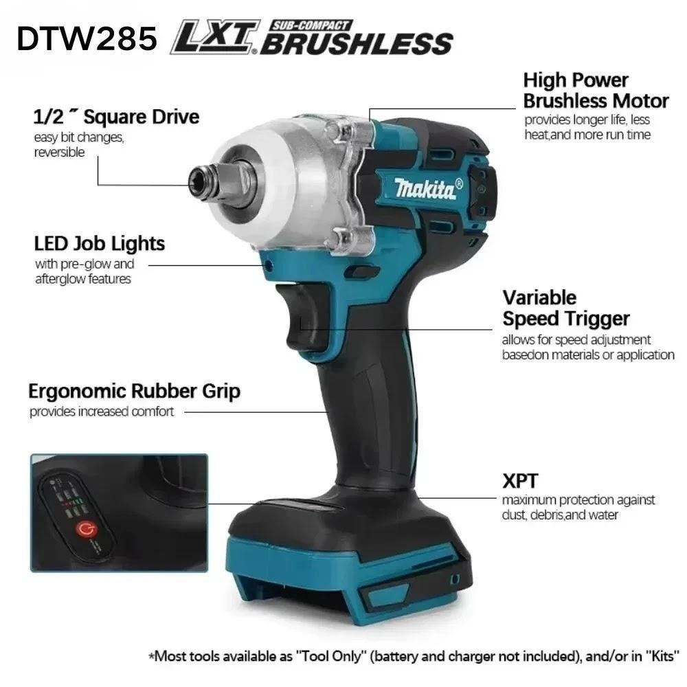 Makita DTW285 18V Brushless Impact Wrench 1000Nm Cordless Tool 1 Makita DTW285 18V Brushless Impact Wrench 1000Nm Cordless Tool